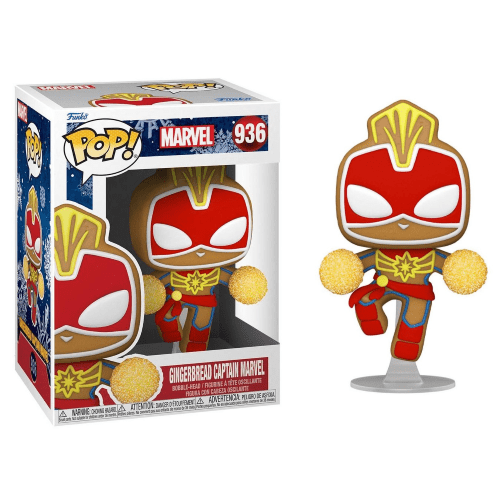 Funko Pop Marvel 936 - Gingerbread Captain Marvel Funko Pop Marvel 936 - Gingerbread Captain Marvel